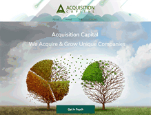 Tablet Screenshot of acquisitioncapital.com